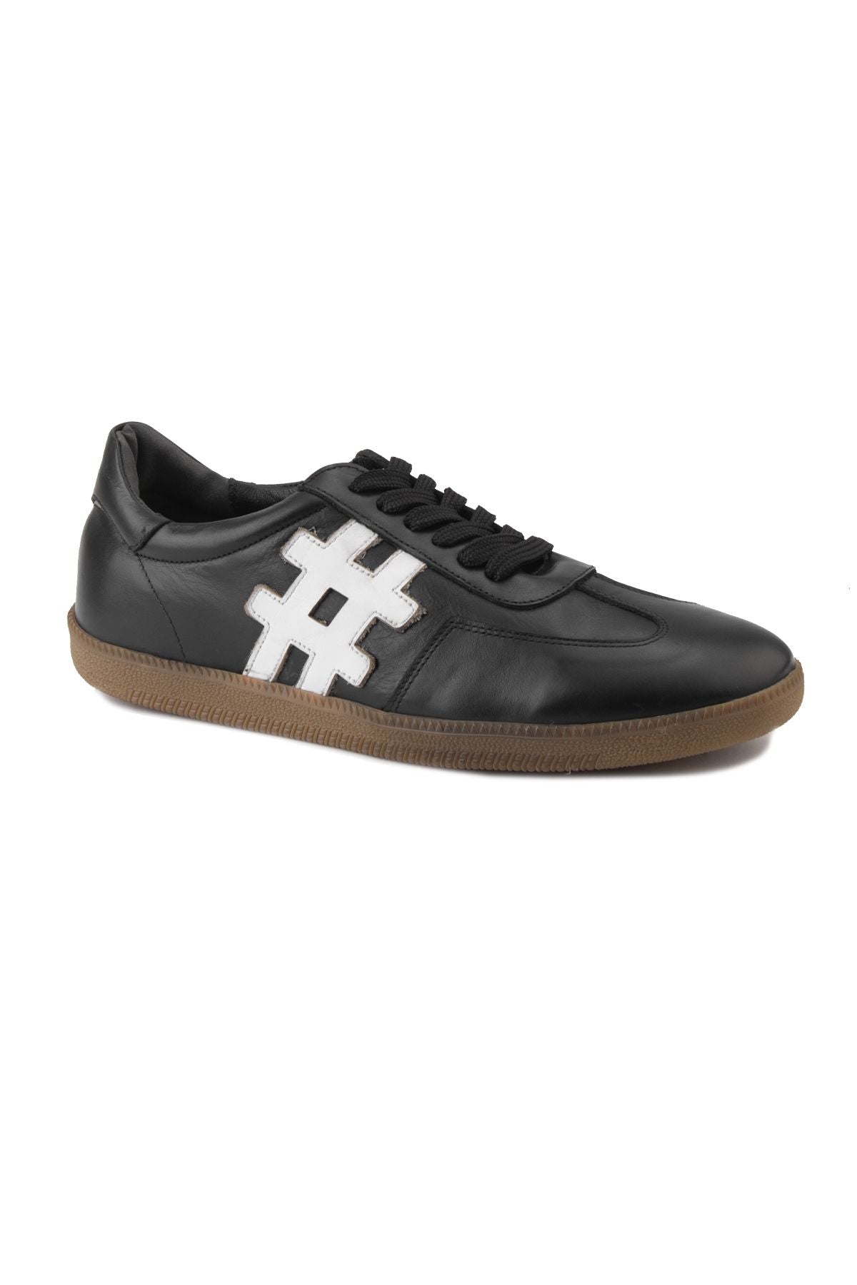 Erkek Deri Sneakers DG5003 Siyah