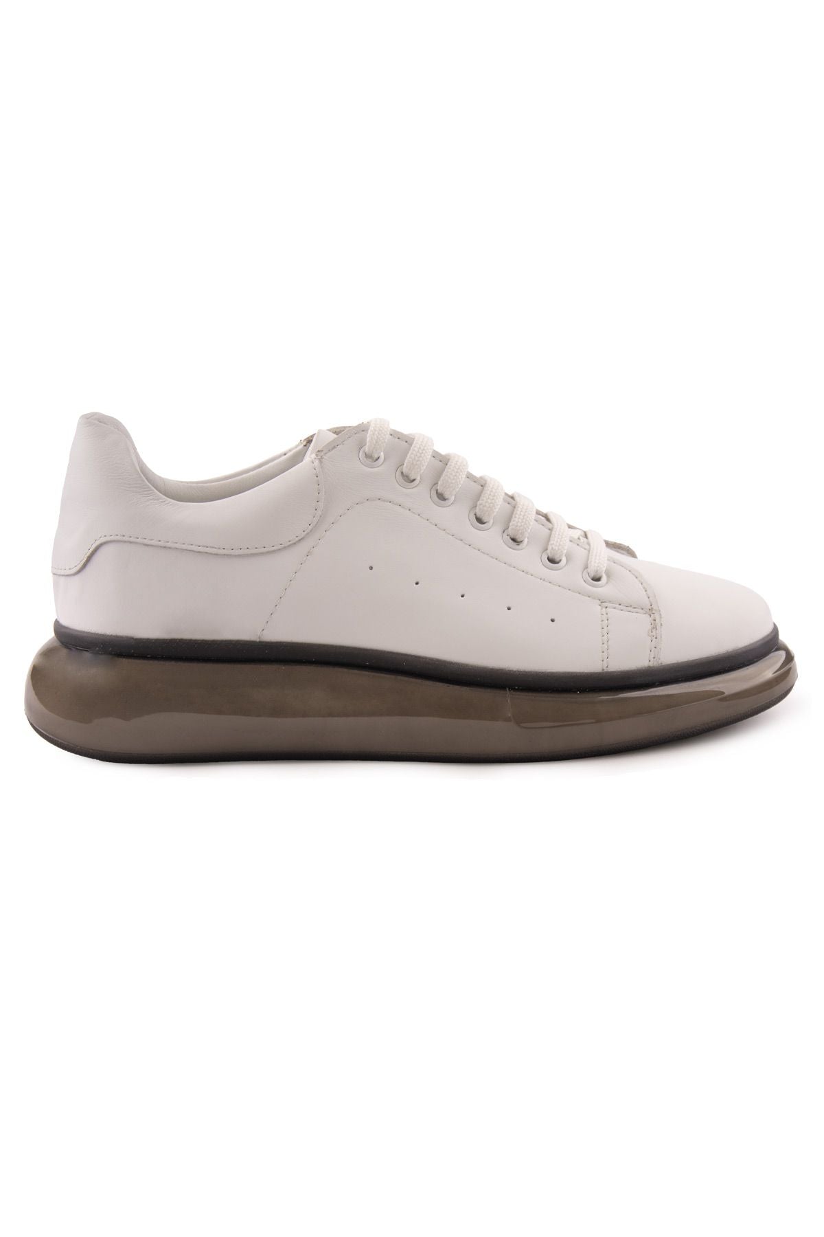 Erkek Deri Sneakers DG5008 Beyaz