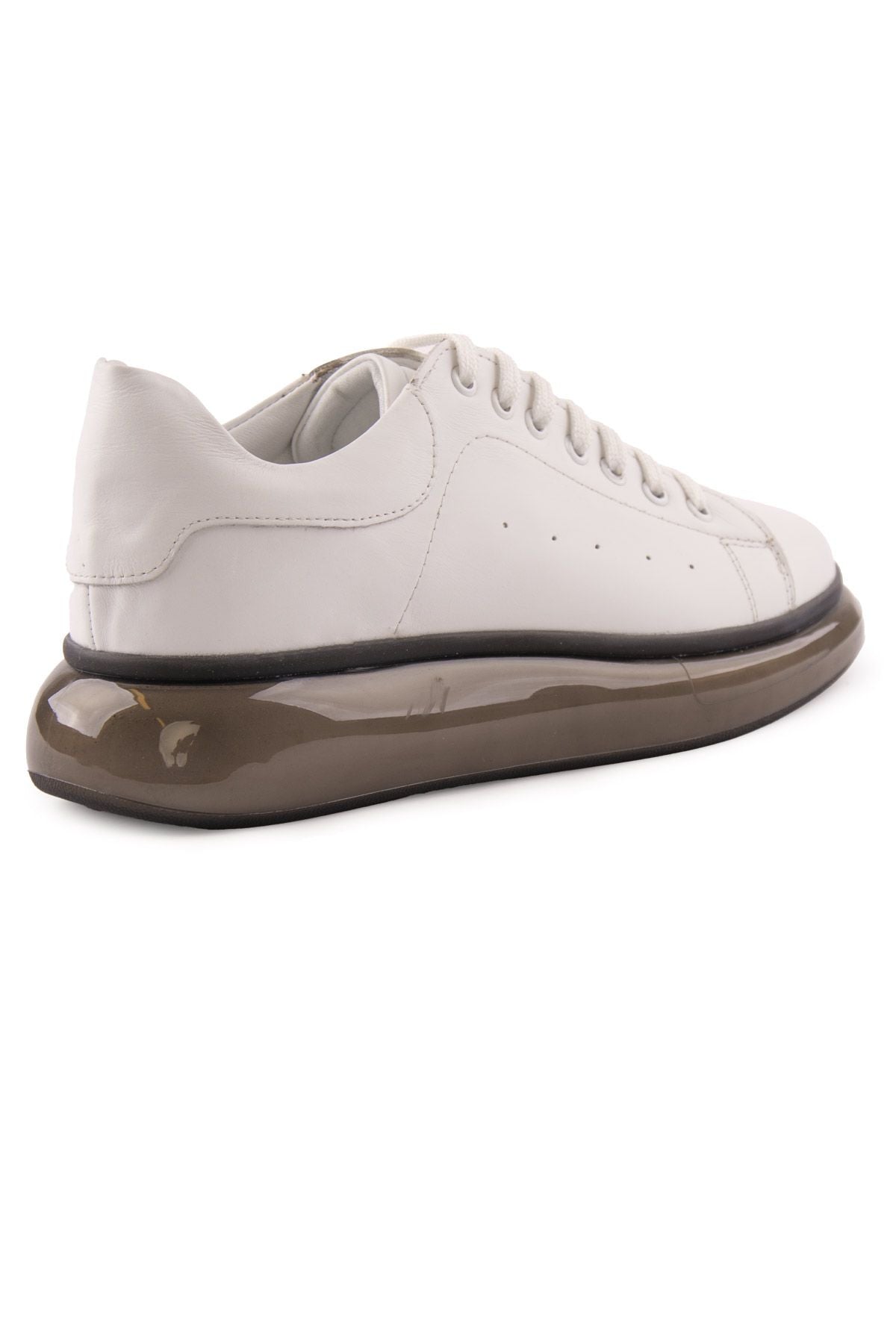 Erkek Deri Sneakers DG5008 Beyaz