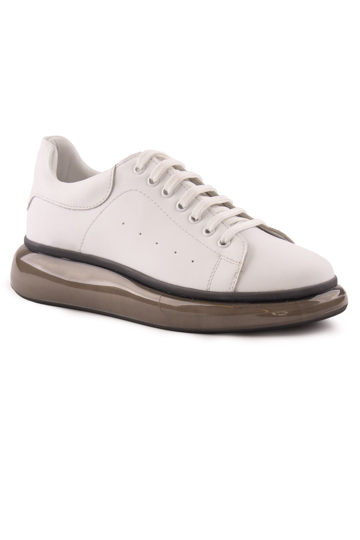 Erkek Deri Sneakers DG5008 Beyaz