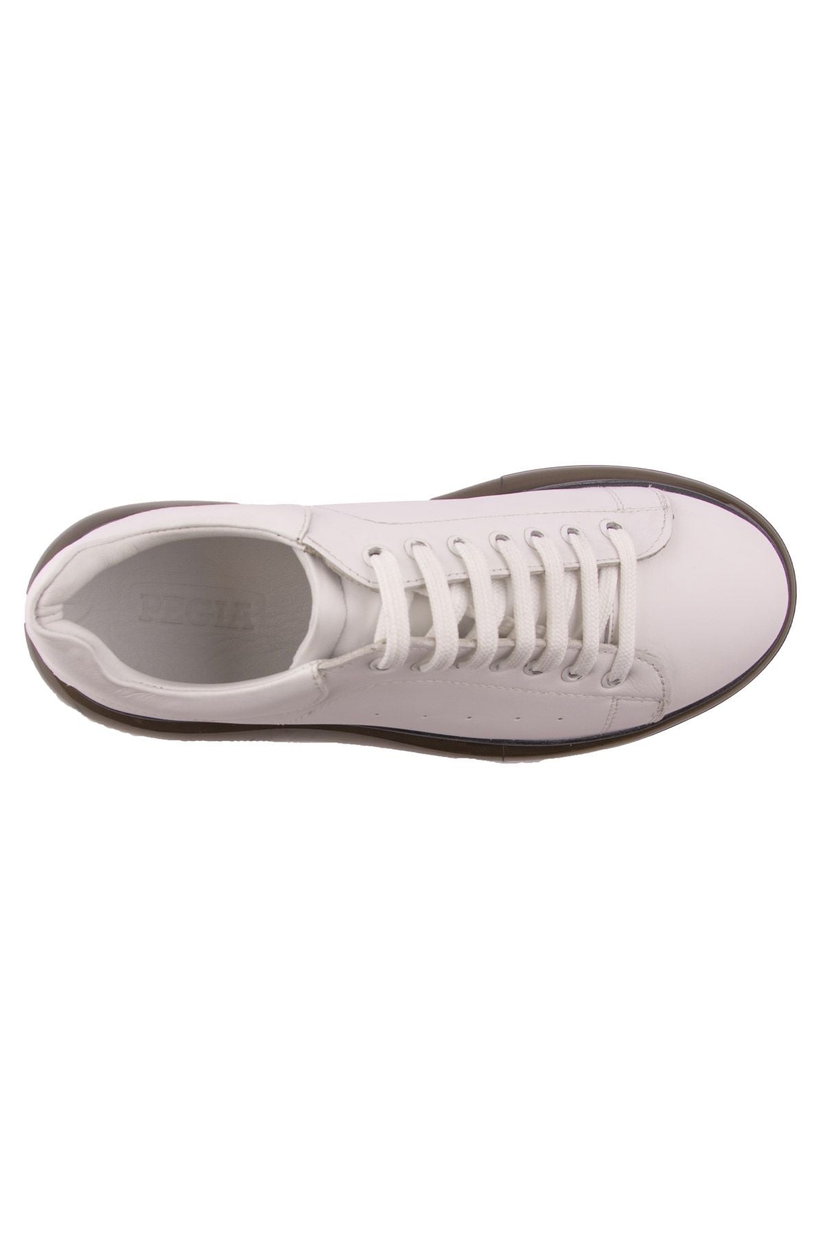 Erkek Deri Sneakers DG5008 Beyaz