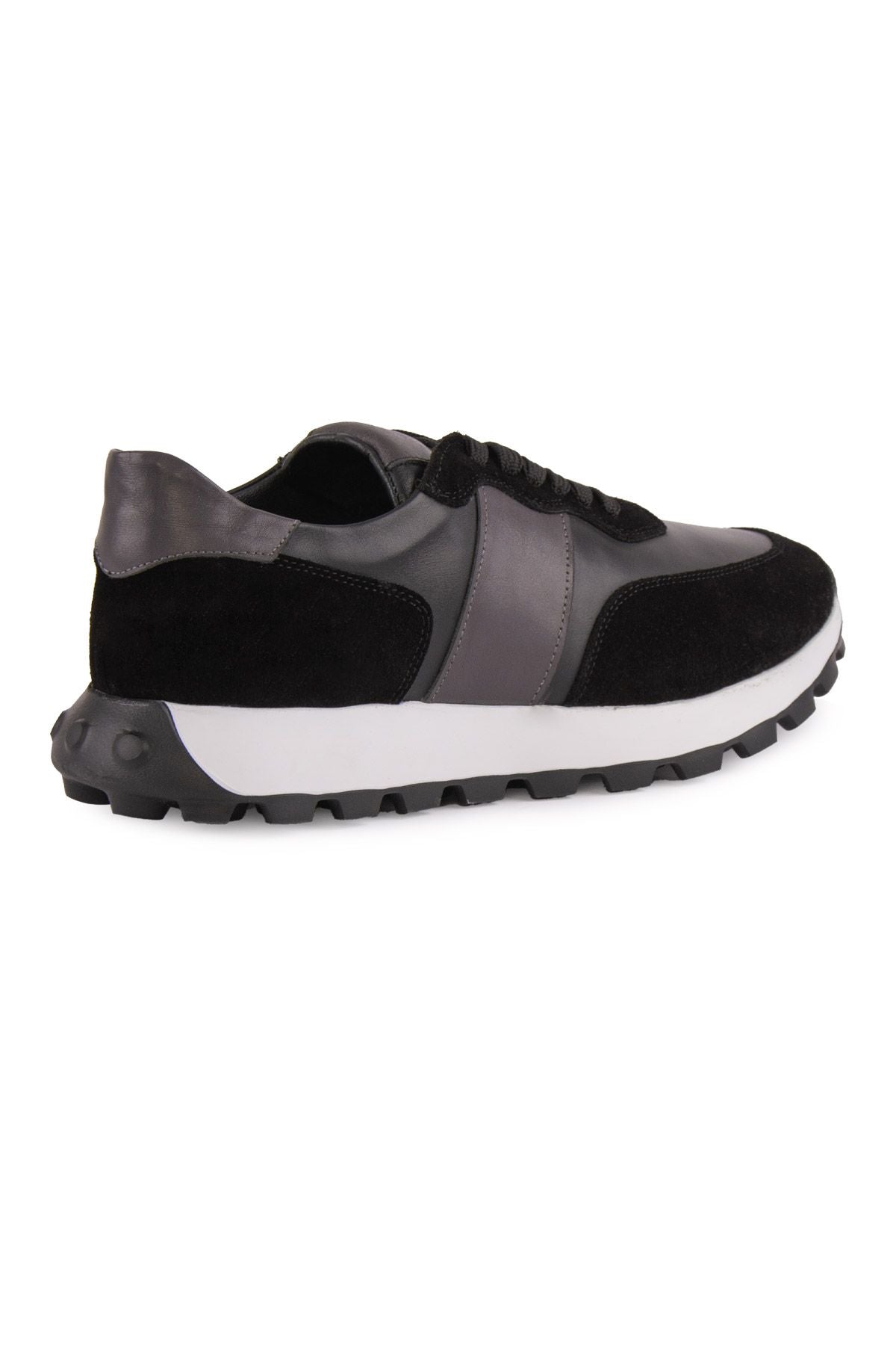Erkek Deri Sneakers DG5023 Siyah