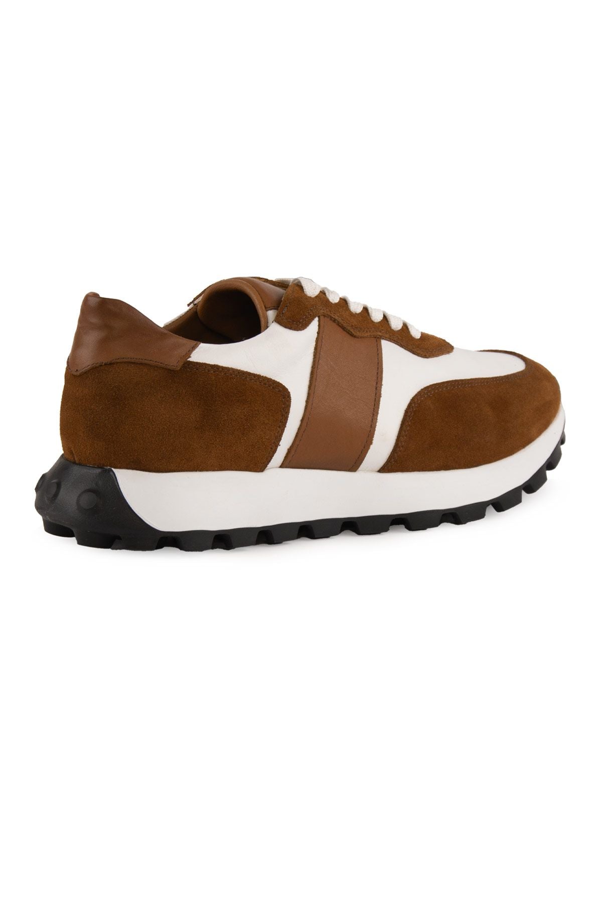 Erkek Deri Sneakers DG5023 Taba