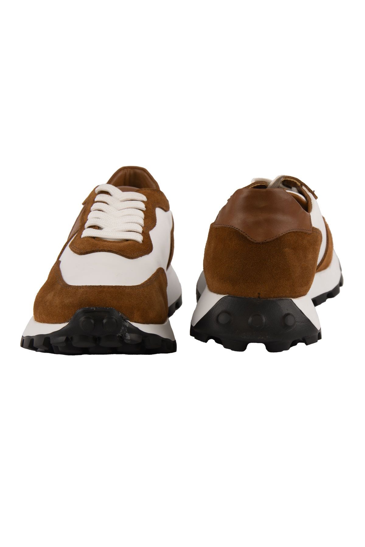 Erkek Deri Sneakers DG5023 Taba