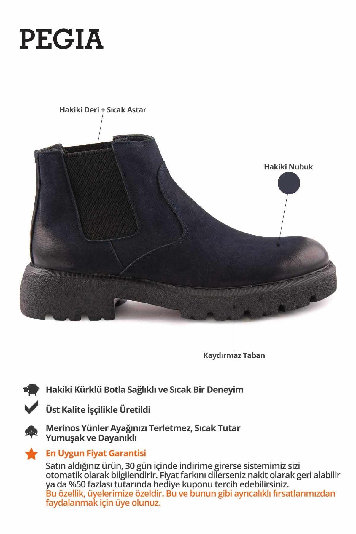 Erkek Nubuk Chelsea Bot DG5014 Lacivert