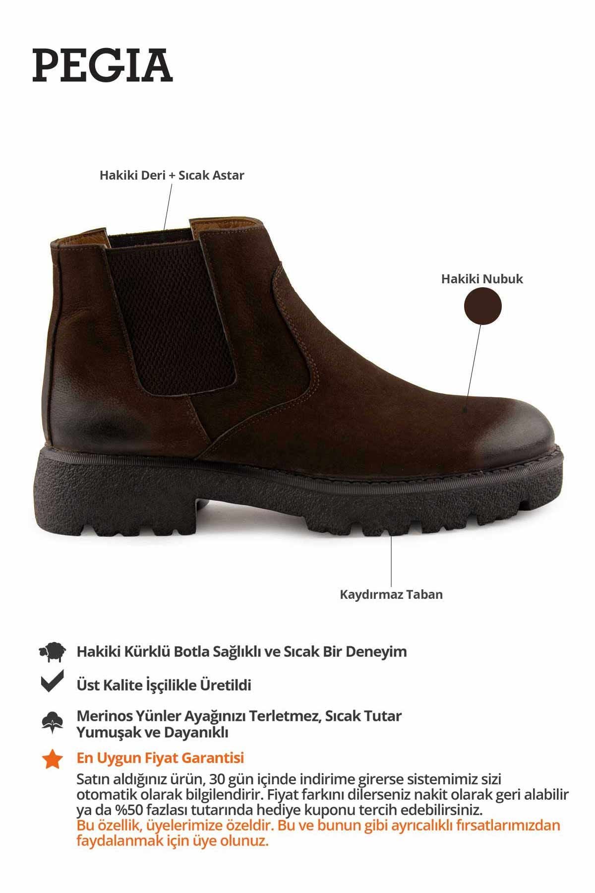 Erkek Nubuk Chelsea Bot DG5014 Kahve
