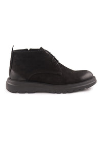 Men's Nubuck Zip-Up Boot DG5016 Black
