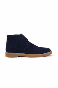 Men's suede lace-up boots DG5022 Navy