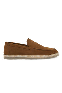 Men's Suede Espadrille Shoes DG5007 Tobacco