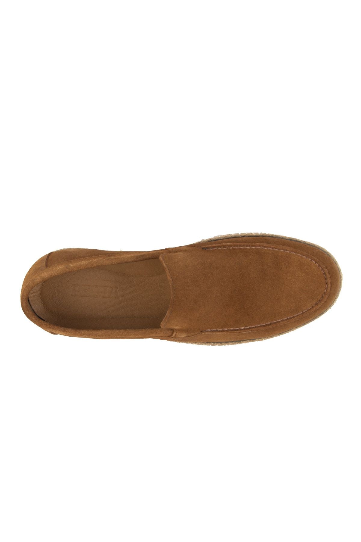 Erkek Süet Espadril Ayakkabı DG5007 Taba