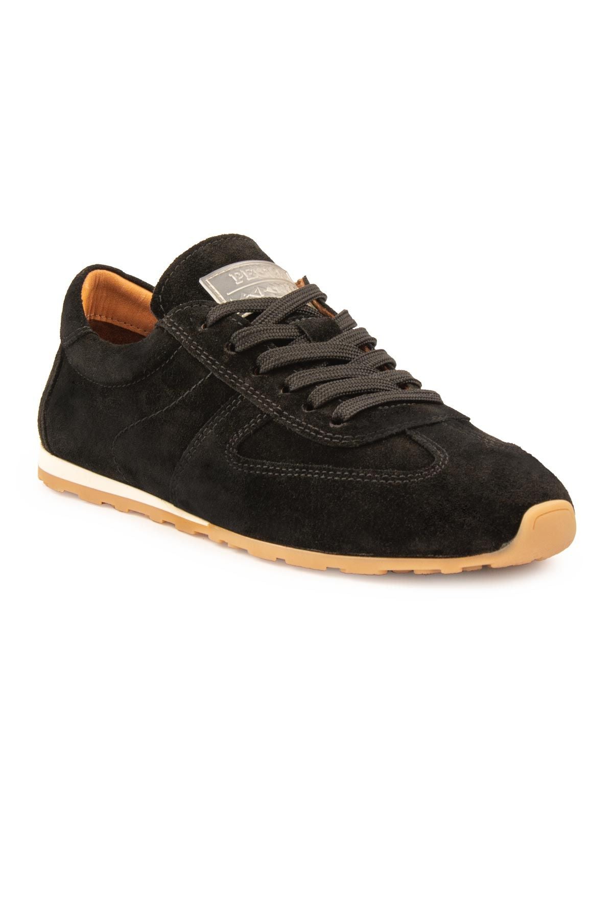 Flex Hakiki Süet Sneaker 600100 Siyah