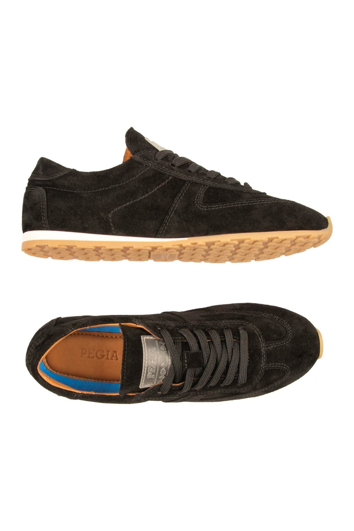 Flex Hakiki Süet Sneaker 600100 Siyah