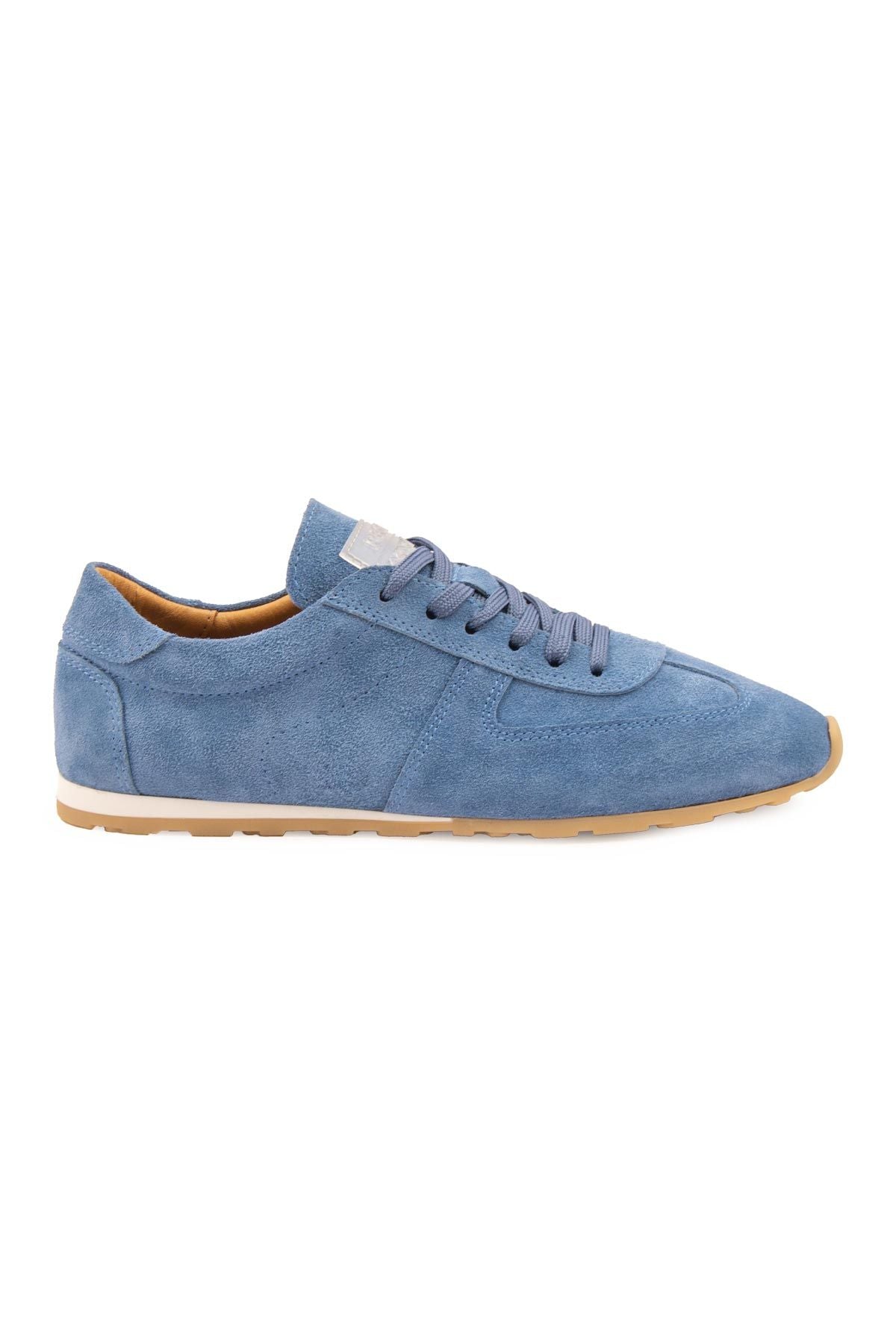 Flex Hakiki Süet Sneaker 600100 Mavi