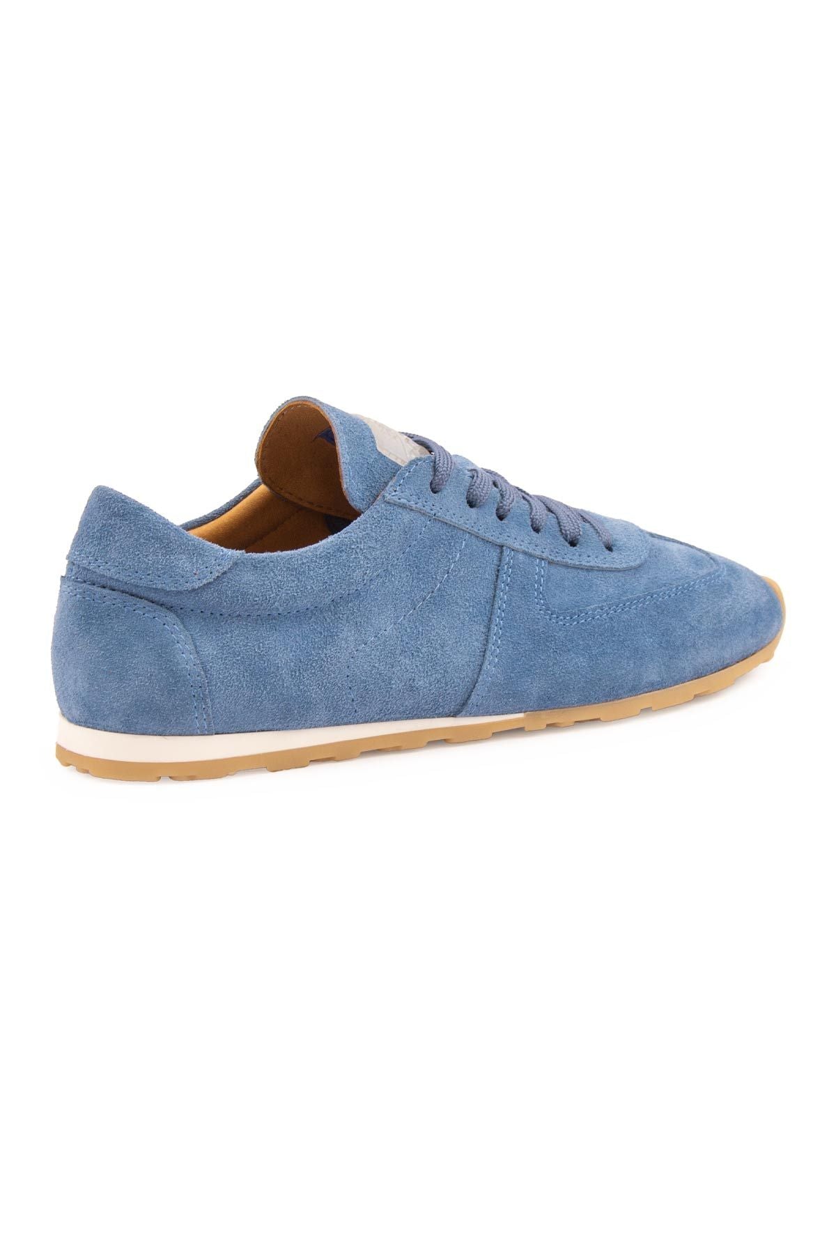 Flex Hakiki Süet Sneaker 600100 Mavi