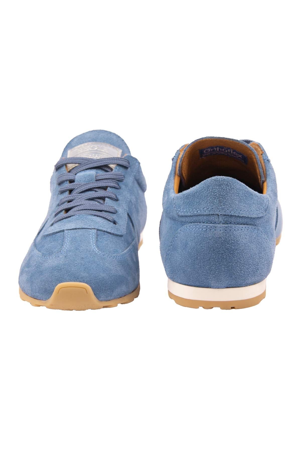 Flex Hakiki Süet Sneaker 600100 Mavi