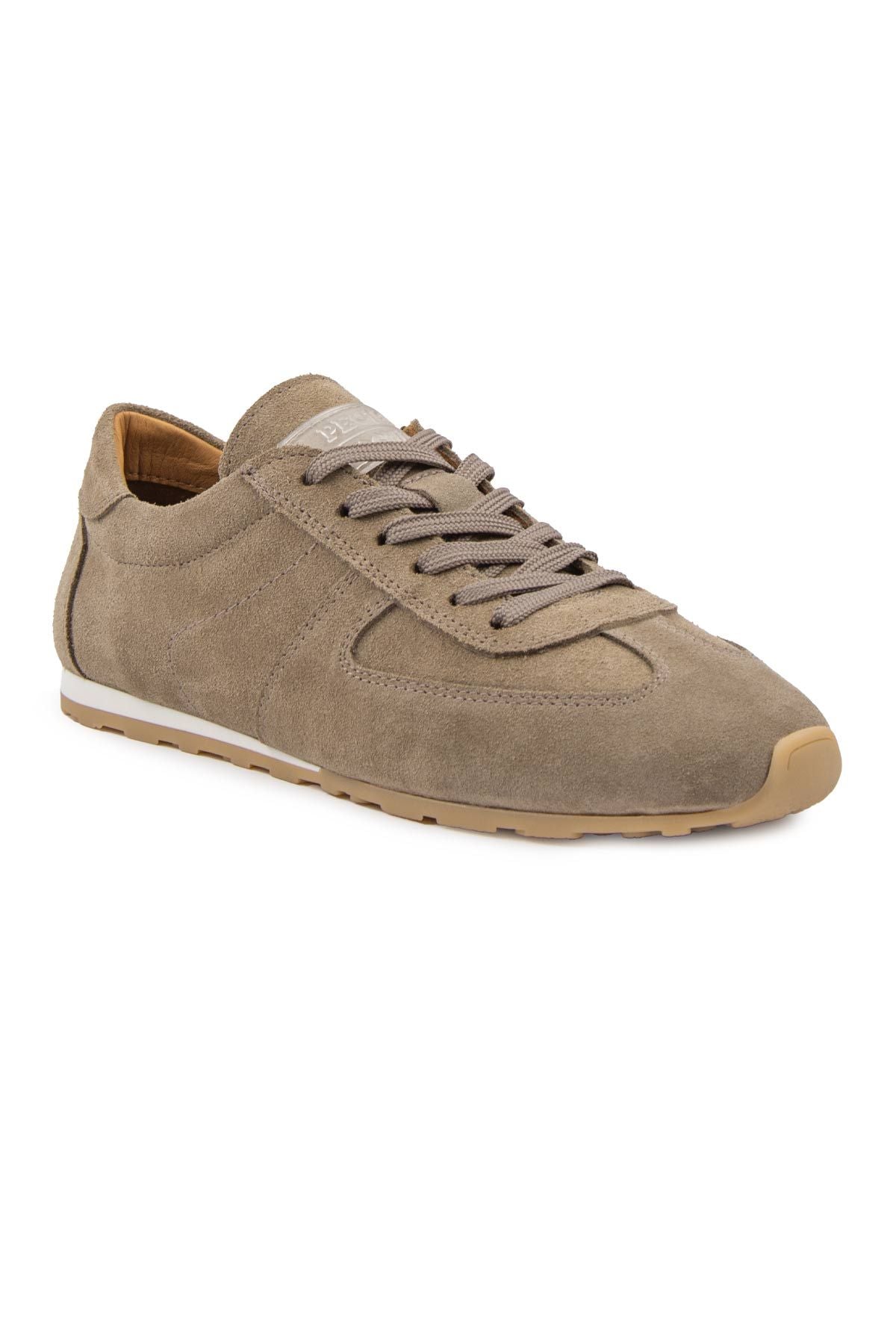 Flex Hakiki Süet Sneaker 600100 Vizon