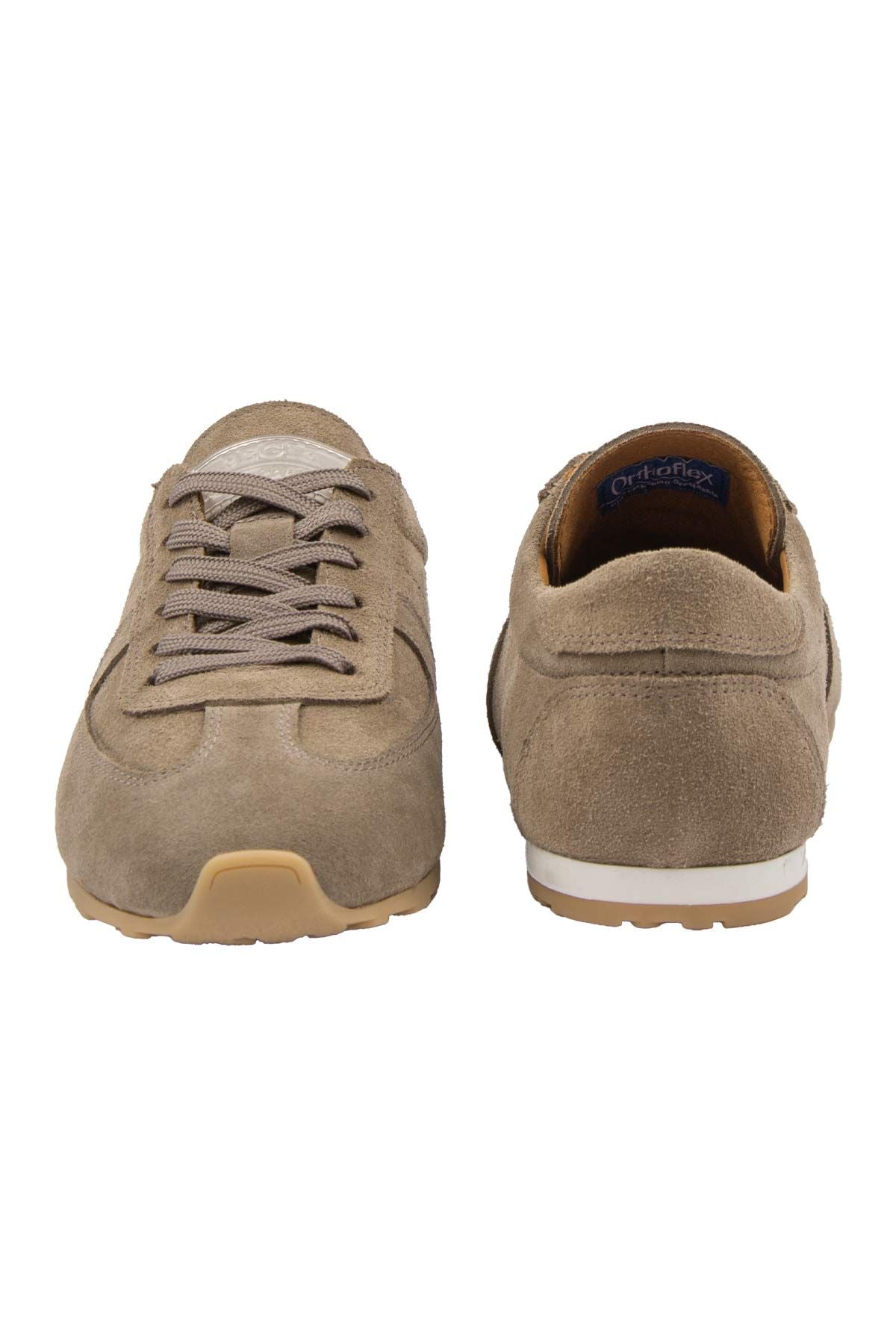 Flex Hakiki Süet Sneaker 600100 Vizon