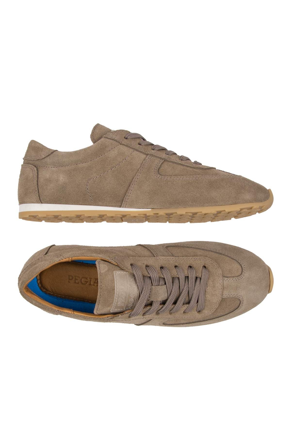 Flex Hakiki Süet Sneaker 600100 Vizon