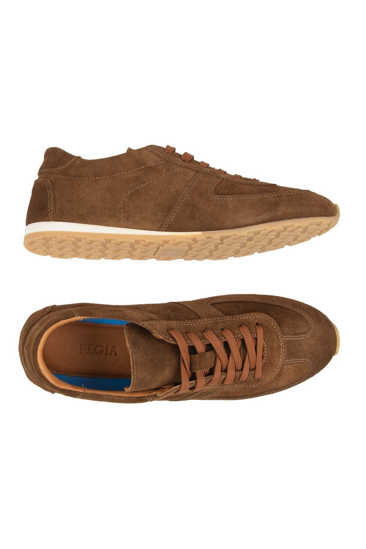 Flex Hakiki Süet Sneaker 600100 Kahve