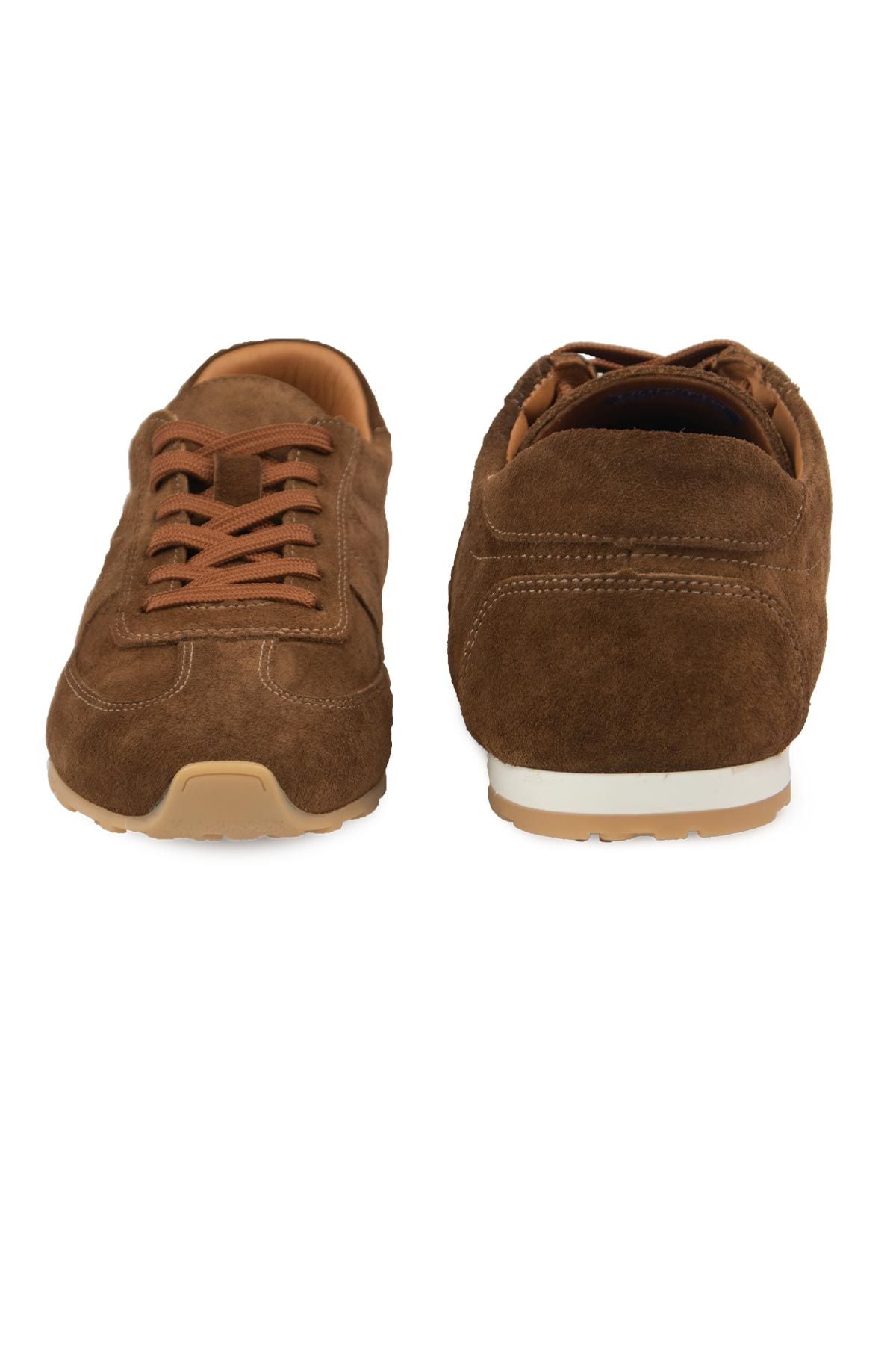 Flex Hakiki Süet Sneaker 600100 Kahve