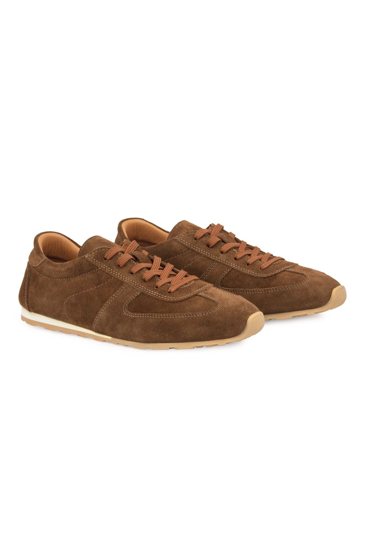 Flex Hakiki Süet Sneaker 600100 Kahve