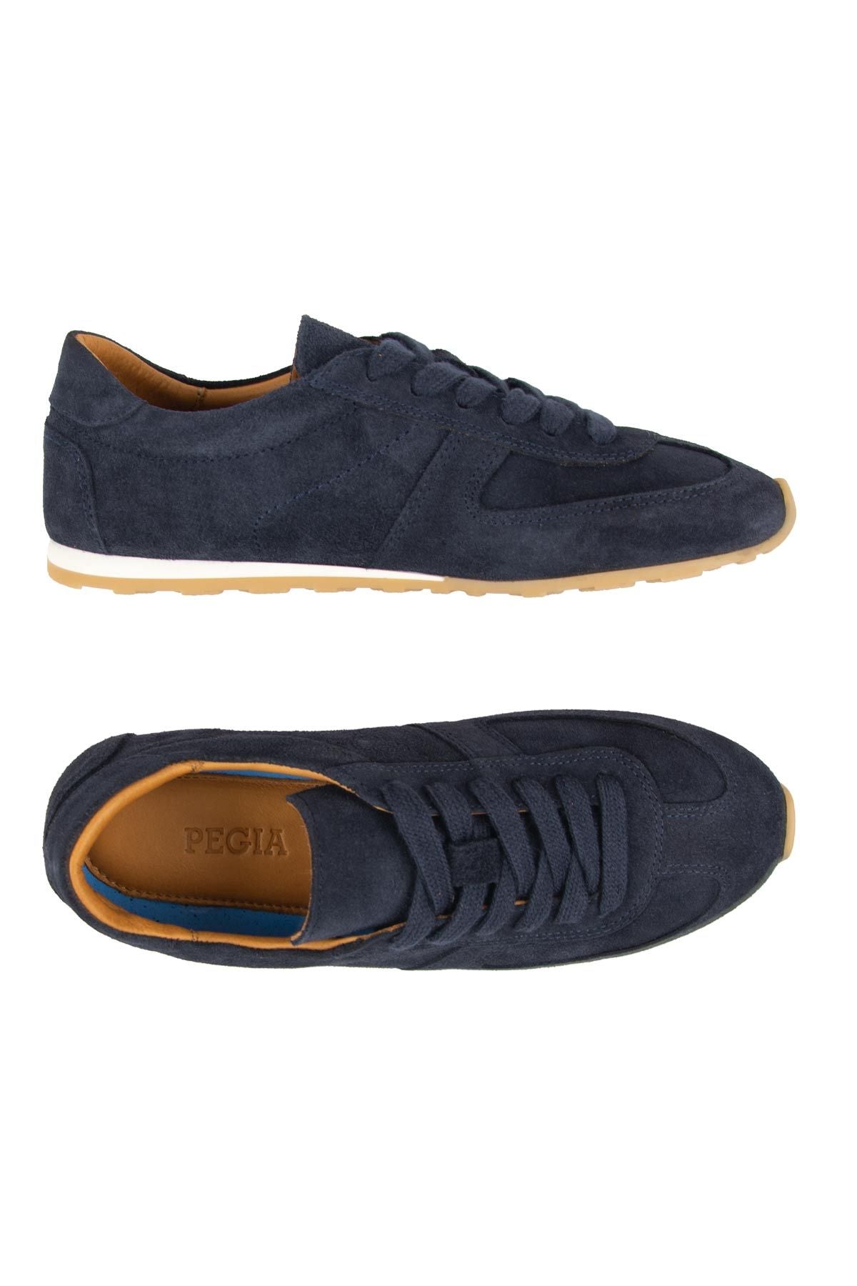 Flex Hakiki Süet Sneaker 600100 Lacivert