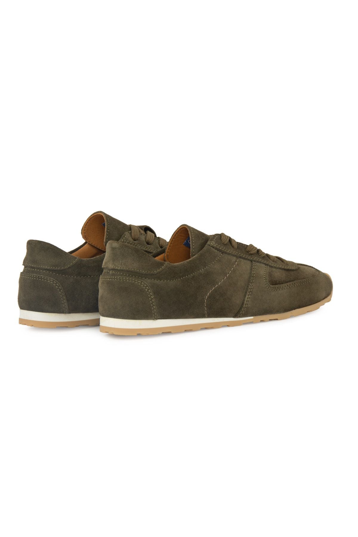 Flex Hakiki Süet Sneaker 600100 Haki