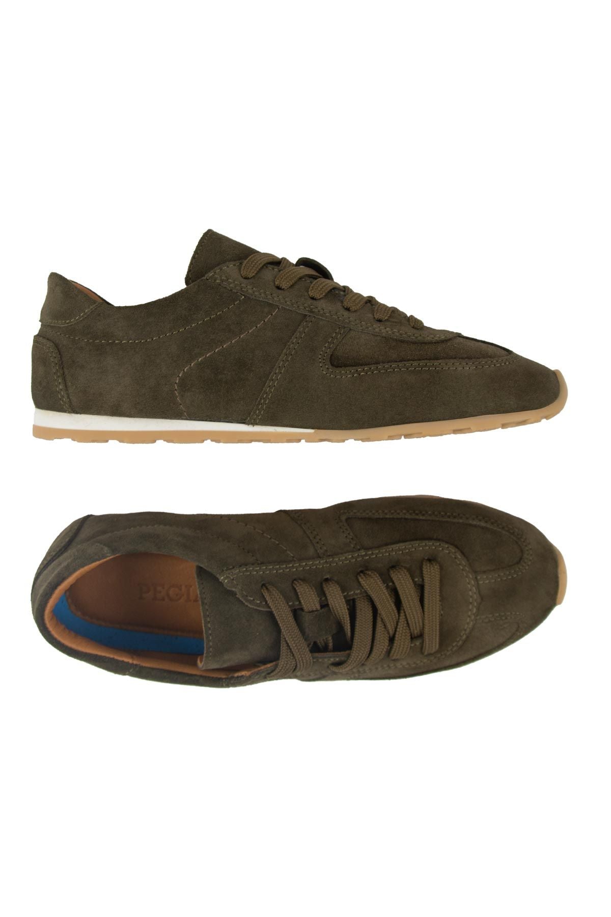 Flex Hakiki Süet Sneaker 600100 Haki