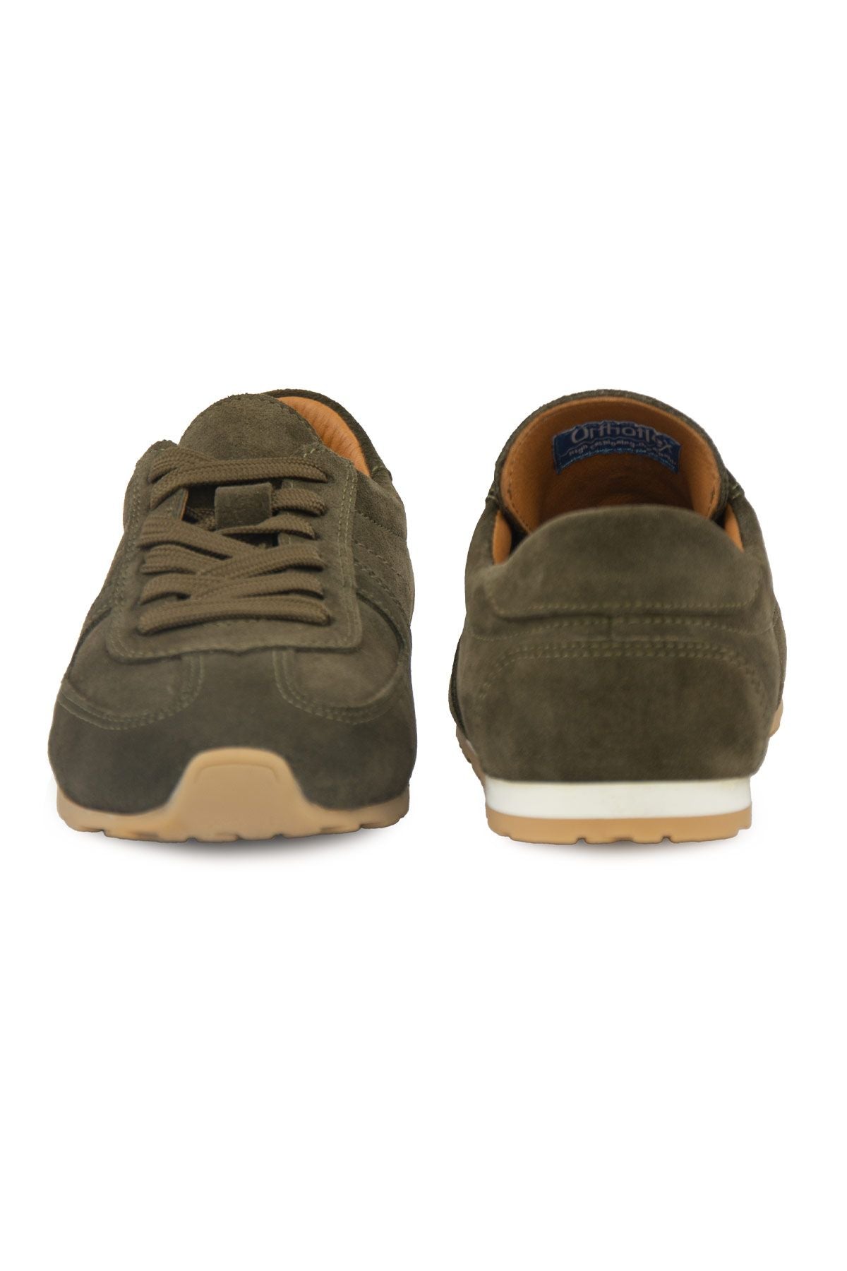 Flex Hakiki Süet Sneaker 600100 Haki