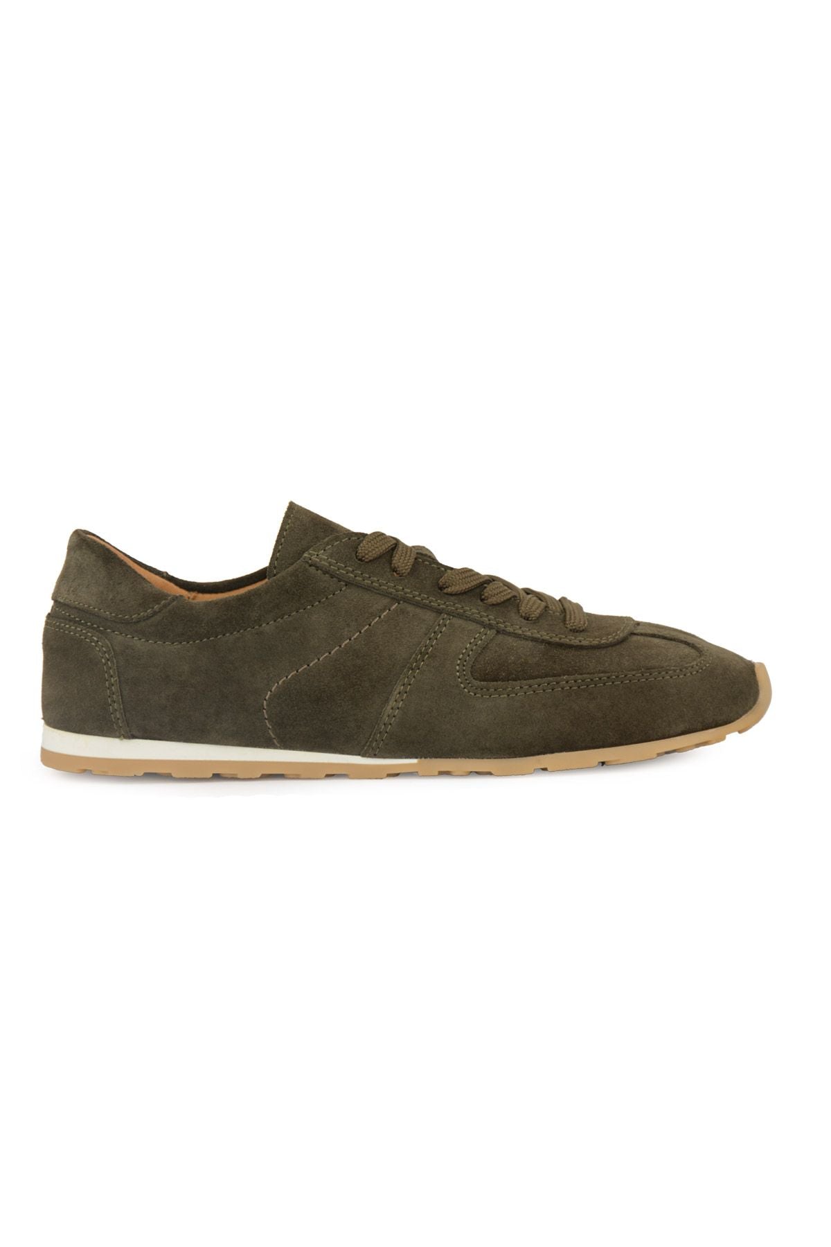 Flex Hakiki Süet Sneaker 600100 Haki