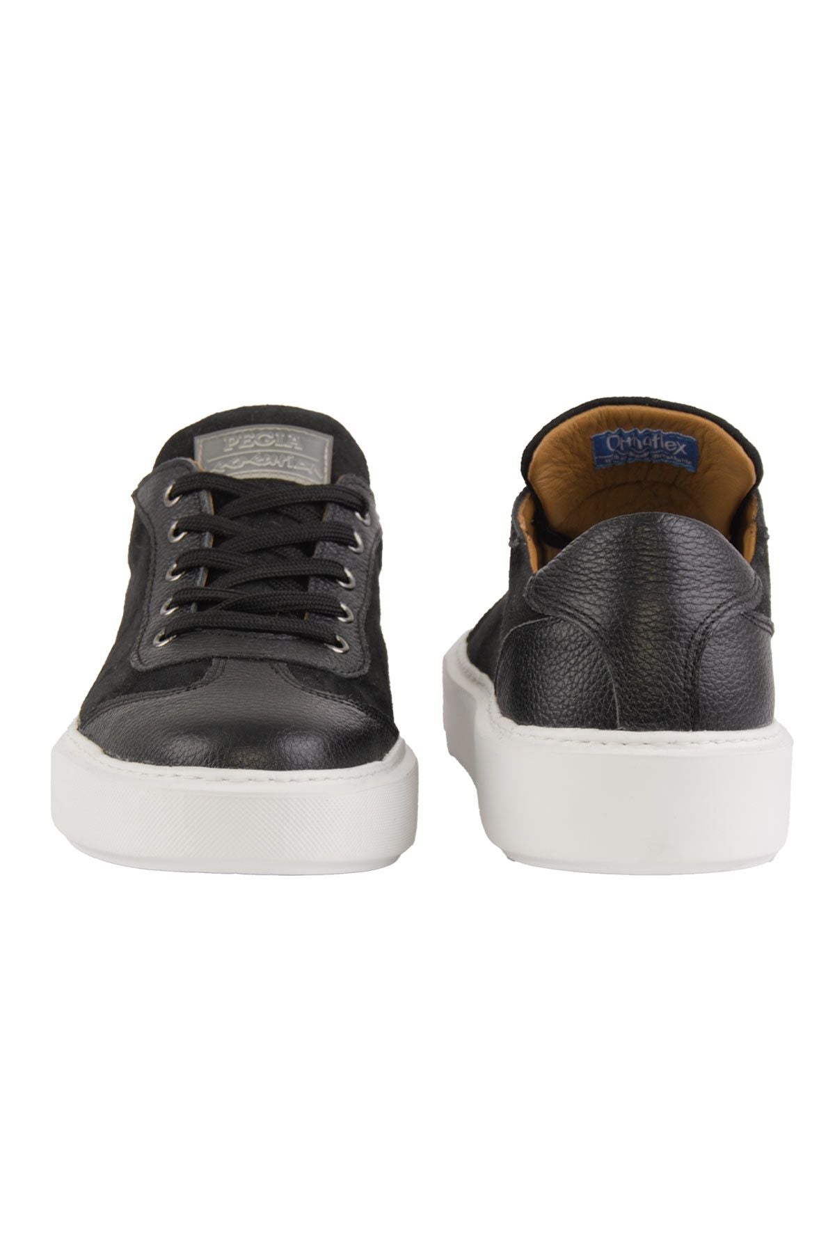 Flow Hakiki Deri Sneaker 500980 Siyah