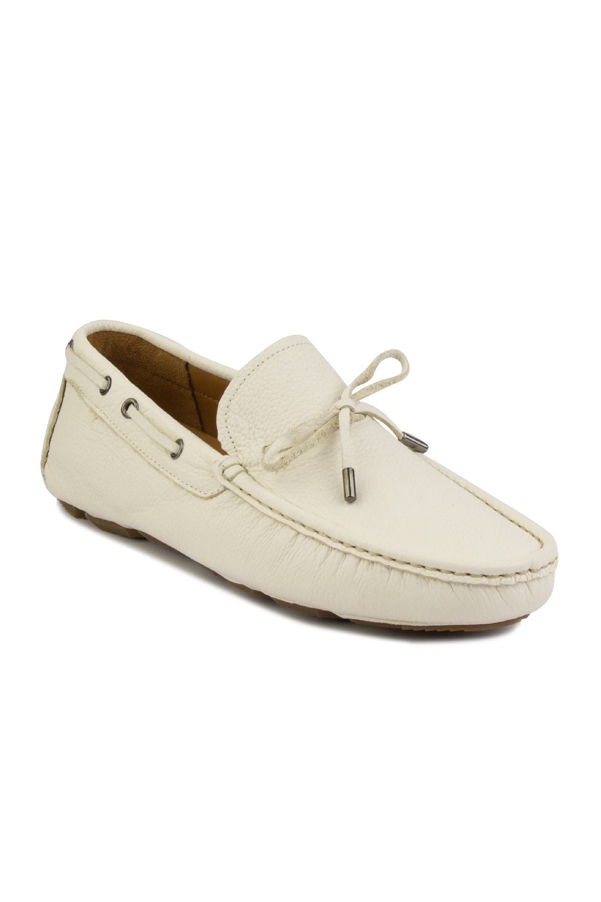 Hakiki Deri Erkek Loafer 500908 Bej