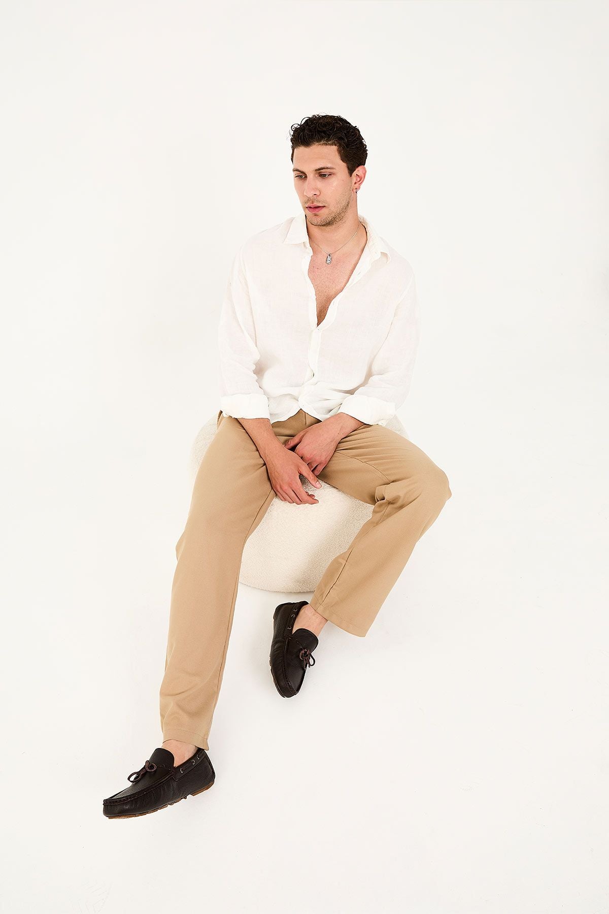Hakiki Deri Erkek Loafer 500908 Kahve