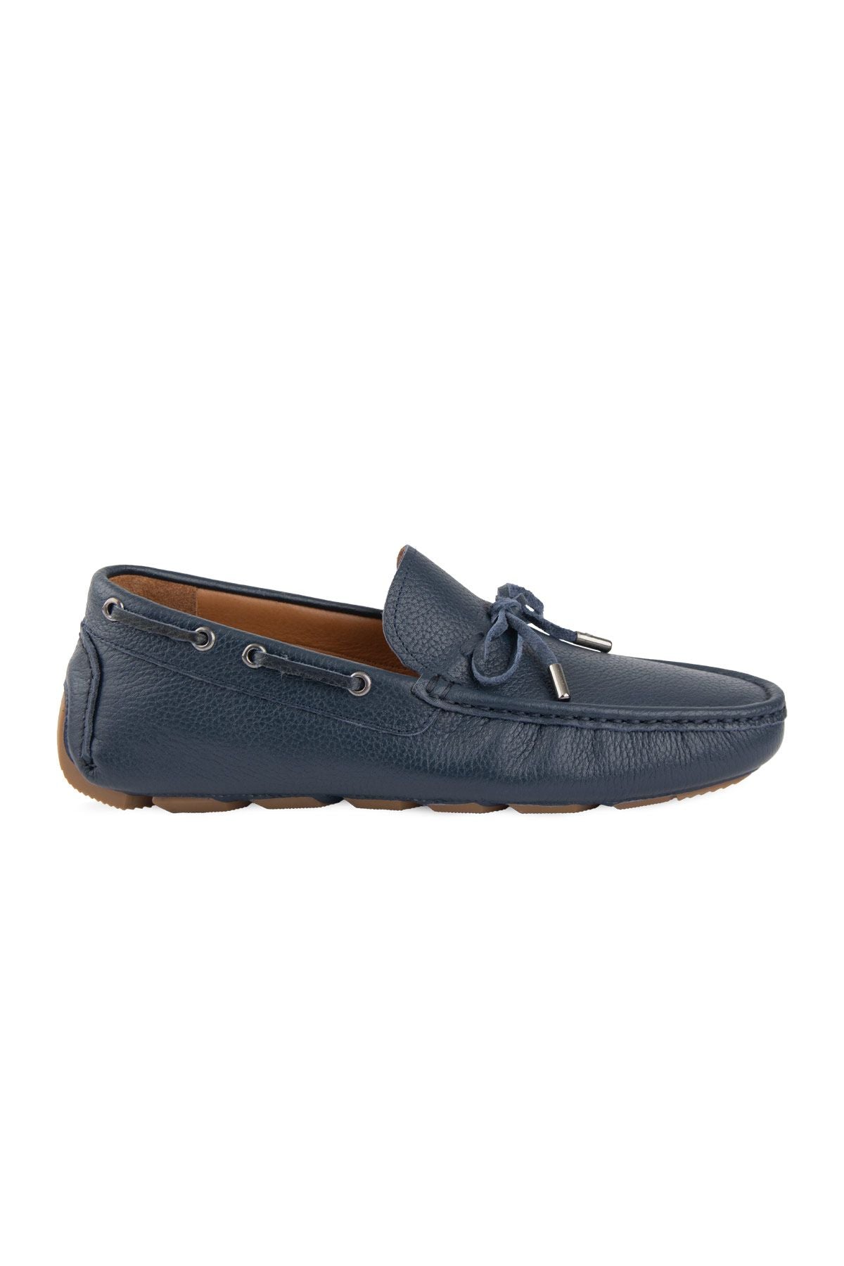 Hakiki Deri Erkek Loafer 500908 Lacivert