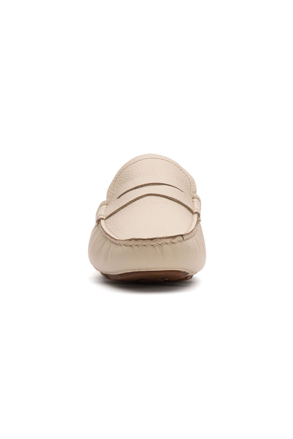 Hakiki Deri Erkek Loafer Ayakkabı 500906 Bej