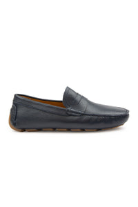 Genuine Leather Men's Loafer Shoes 500906 Navy