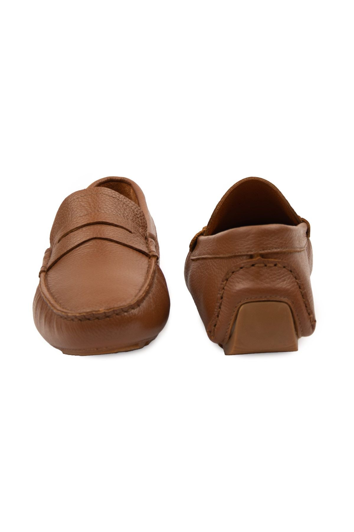 Hakiki Deri Erkek Loafer Ayakkabı 500906 Taba