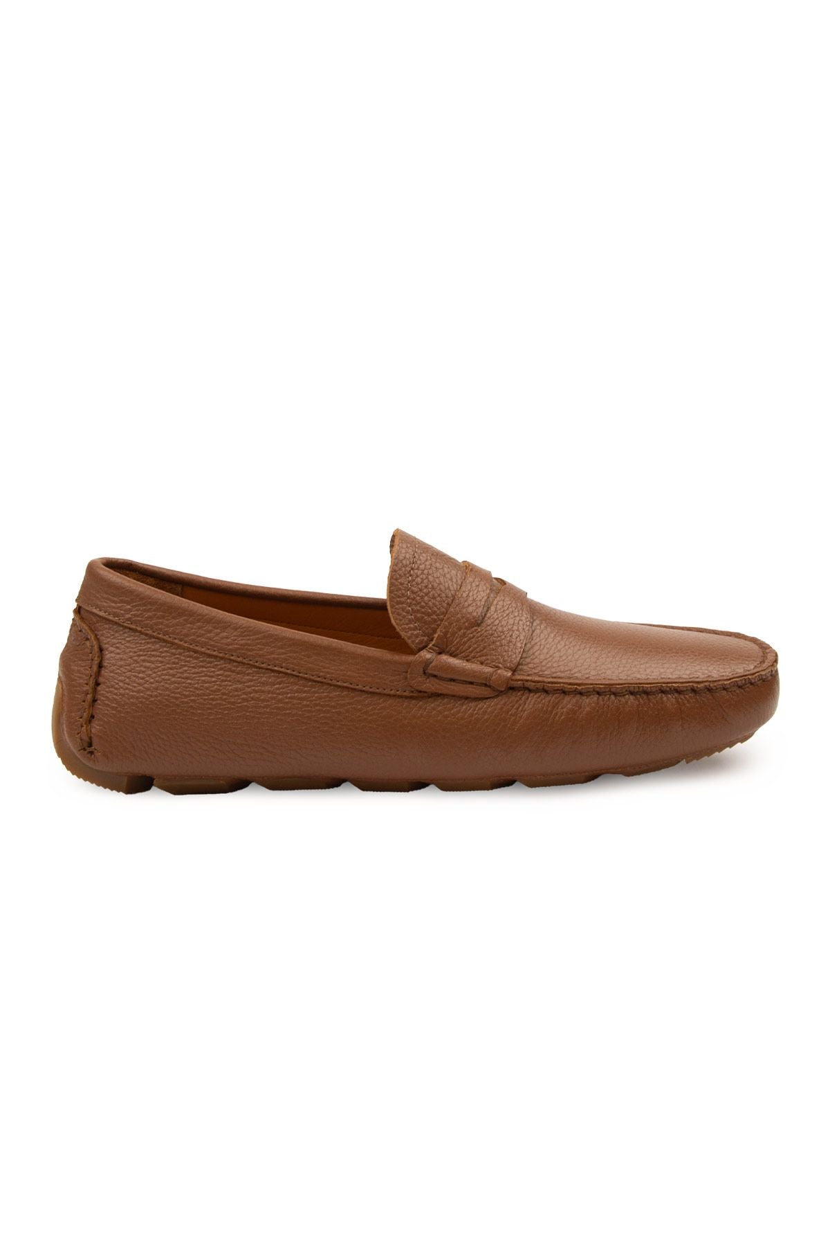 Hakiki Deri Erkek Loafer Ayakkabı 500906 Taba