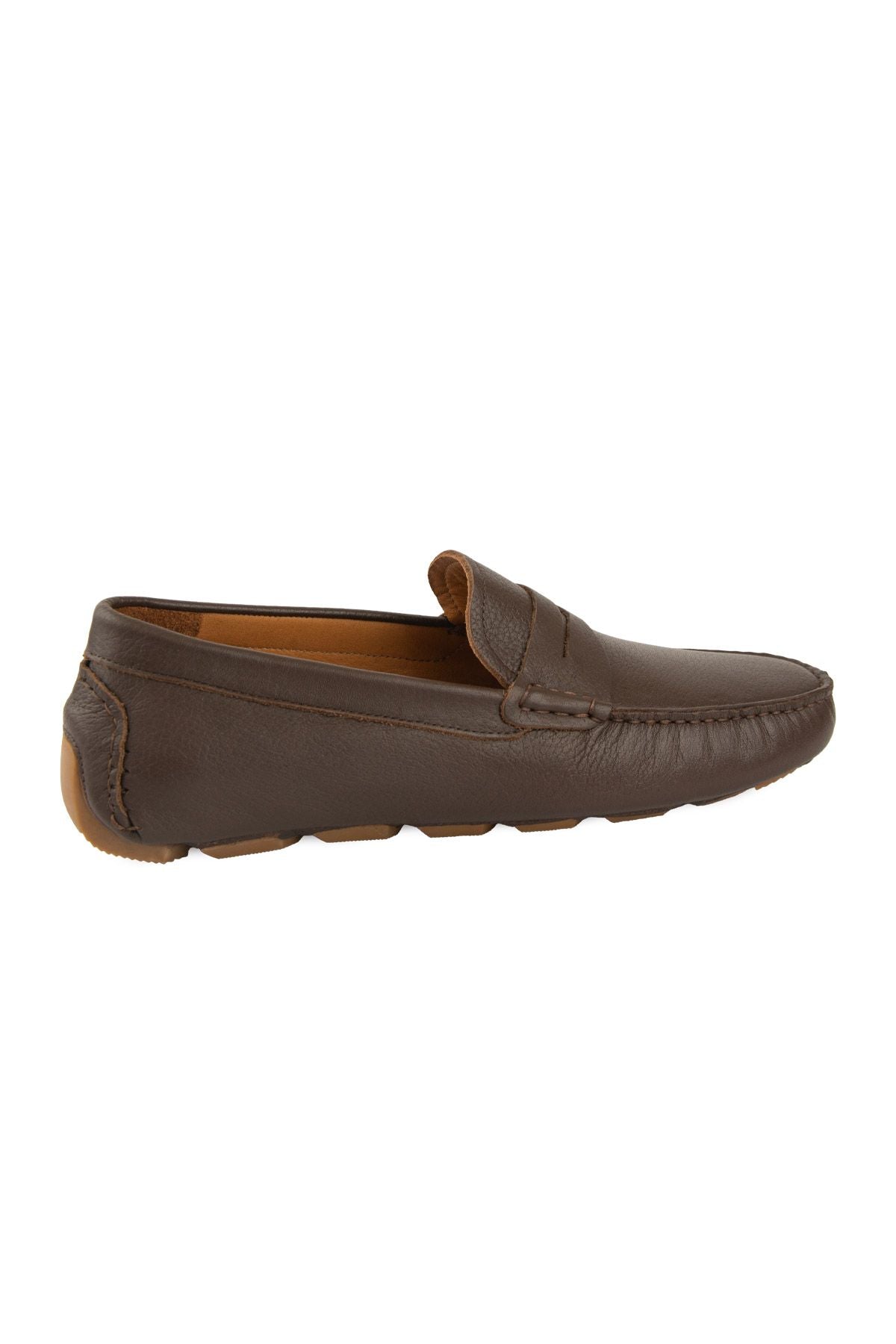 Hakiki Deri Erkek Loafer Ayakkabı 500906 Kahve