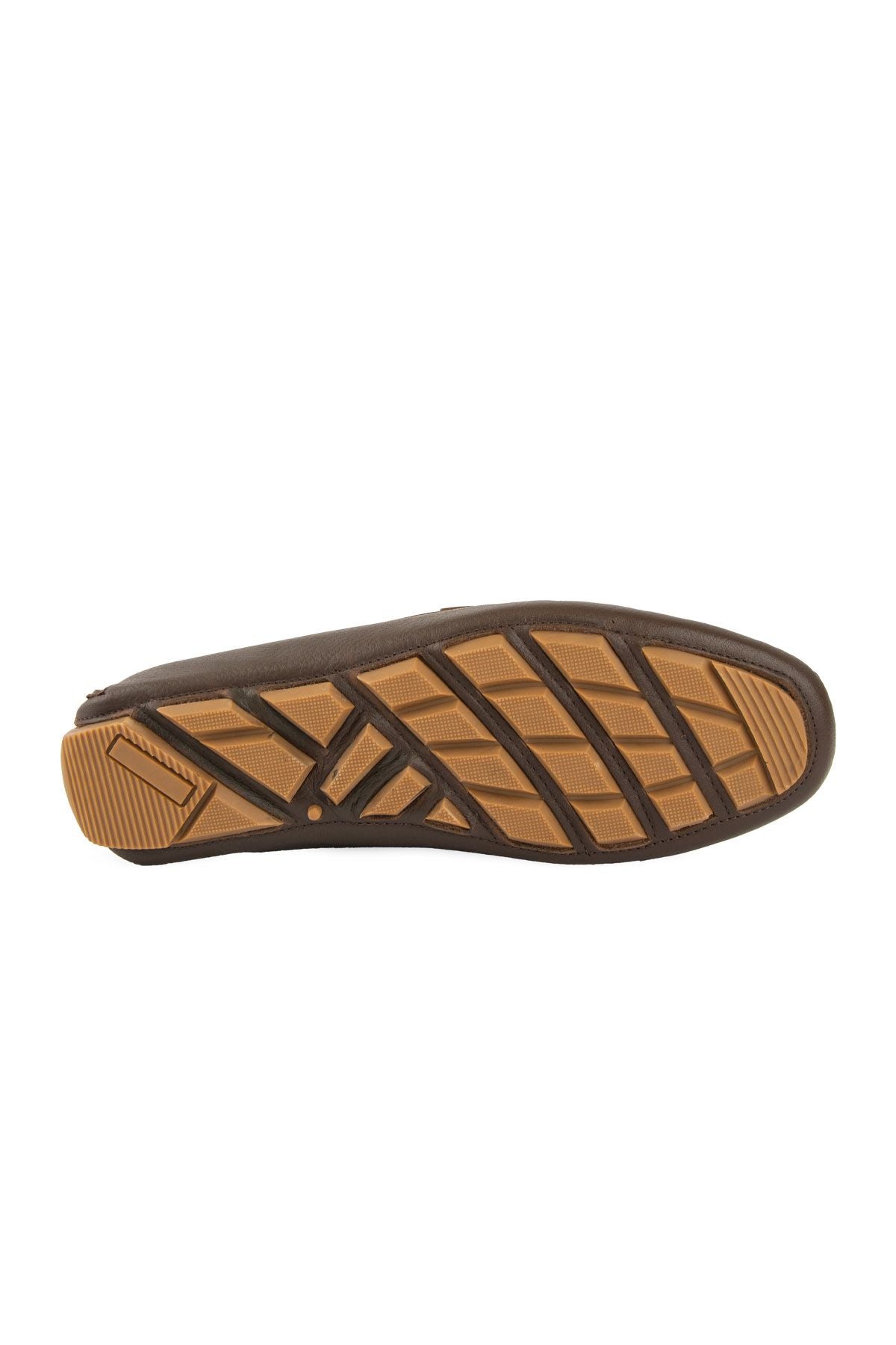 Hakiki Deri Erkek Loafer Ayakkabı 500906 Kahve