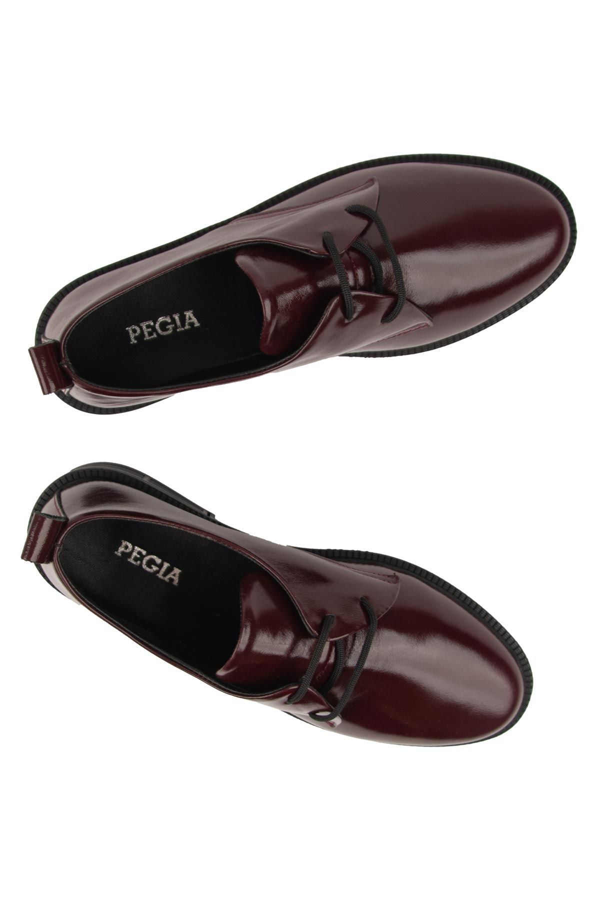 Hakiki Deri Kadın Ayakkabı DG6053 Bordo
