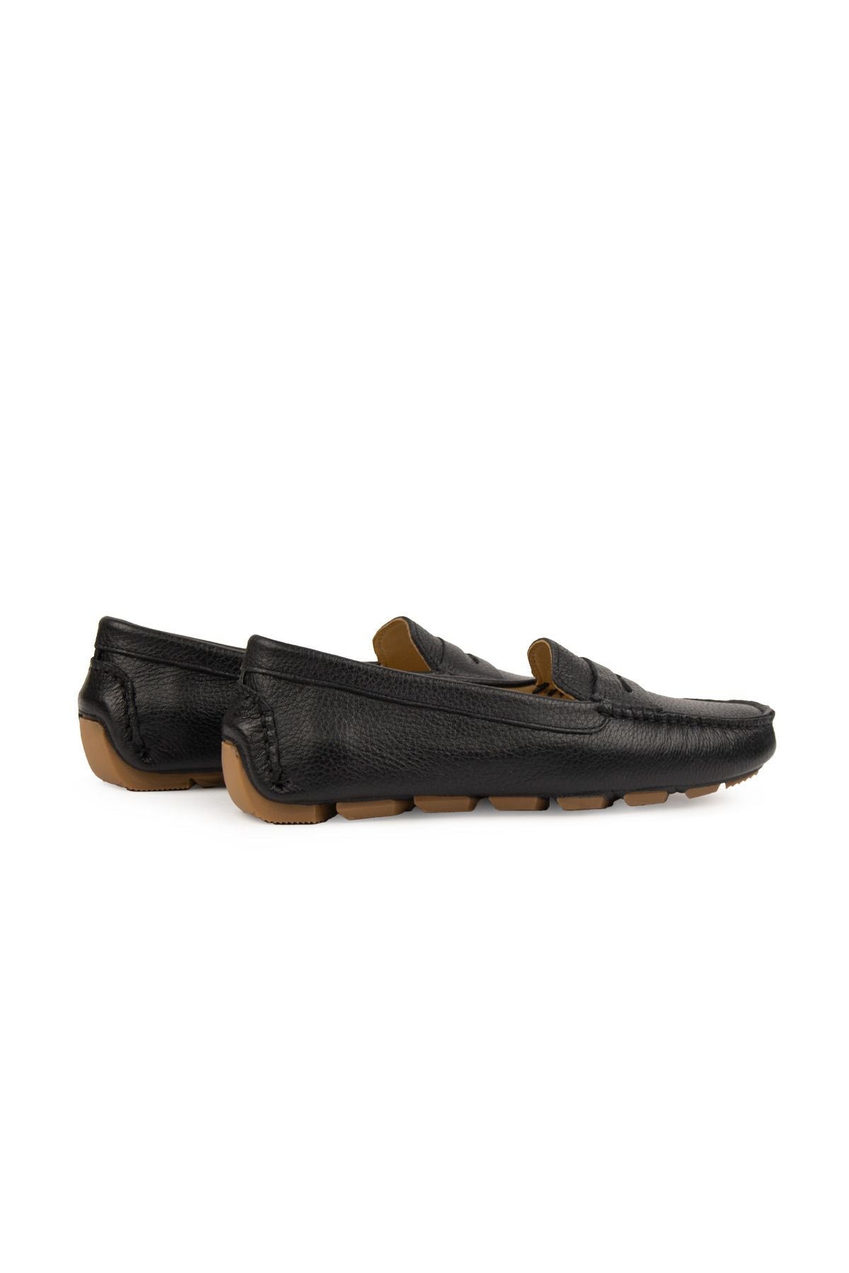 Hakiki Deri Kadın Loafer Ayakkabı 700901 Siyah