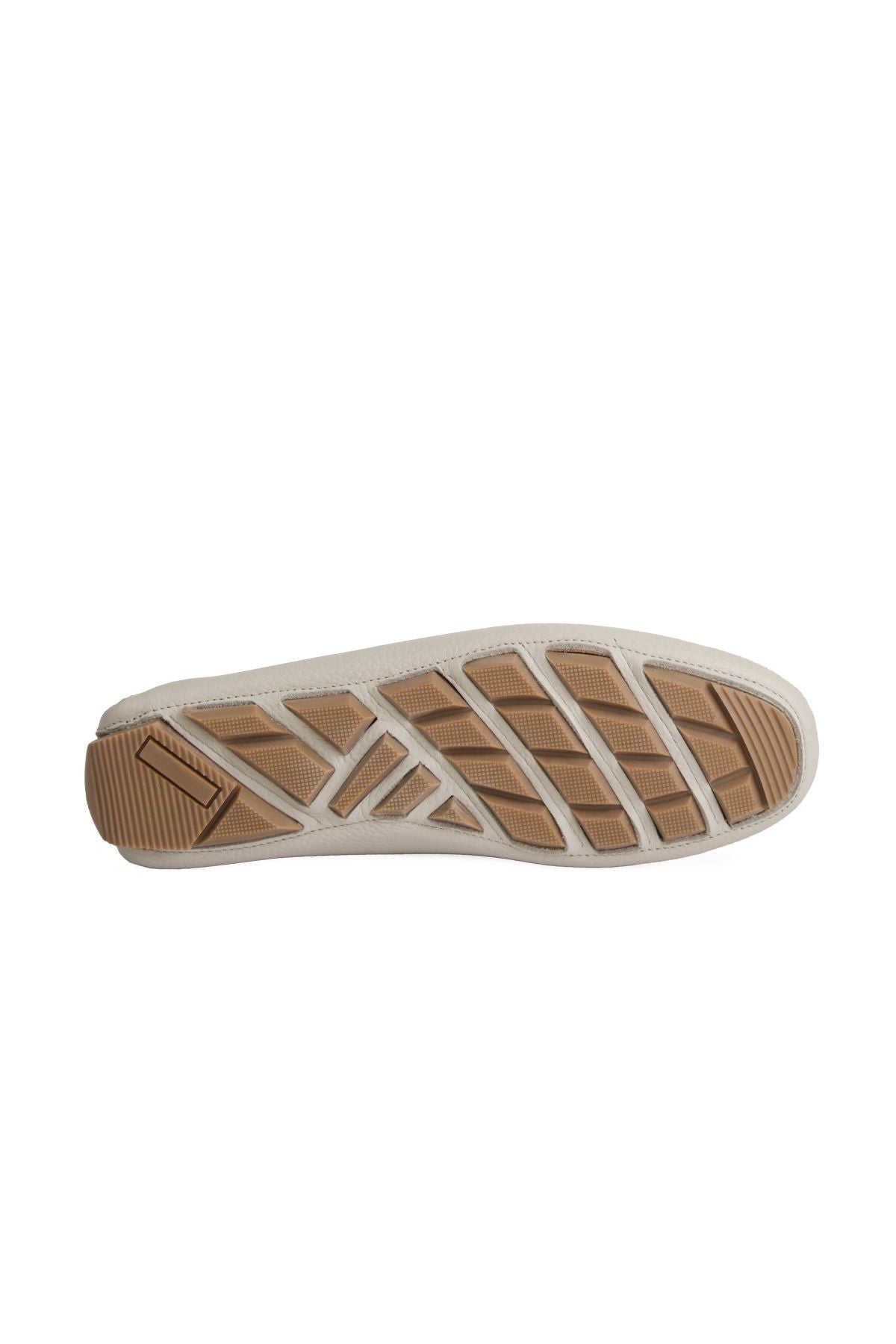 Hakiki Deri Kadın Loafer Ayakkabı 700901 Bej