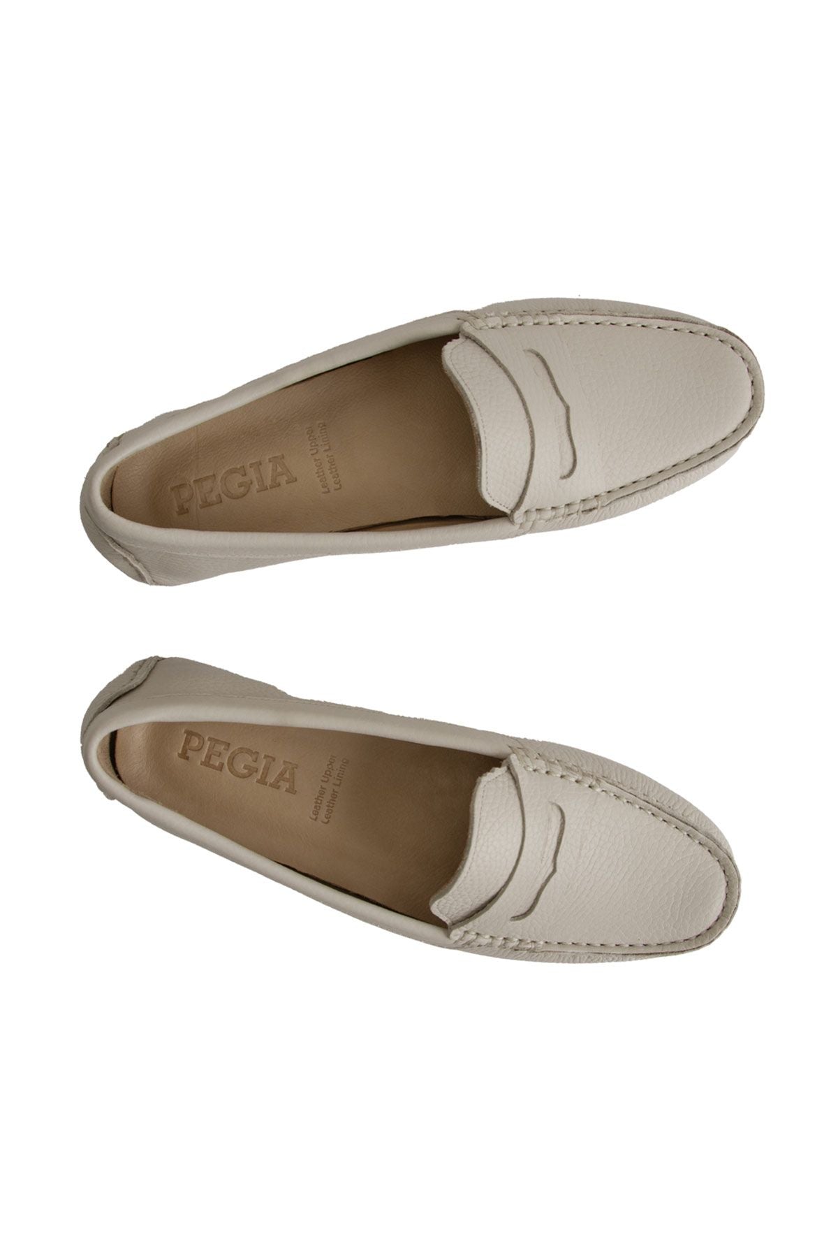 Hakiki Deri Kadın Loafer Ayakkabı 700901 Bej