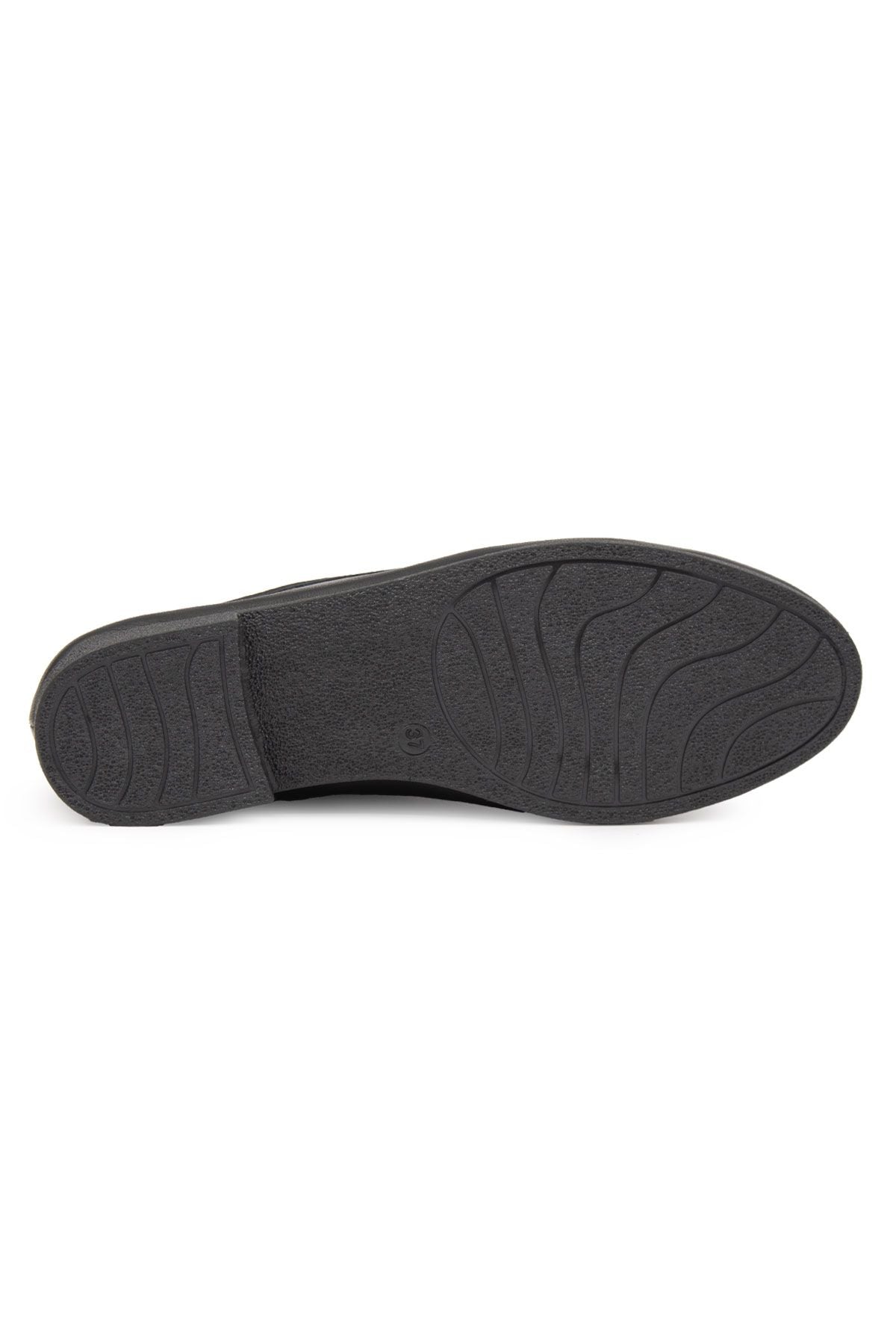 Hakiki Deri Kadın Loafer DG6043 Siyah