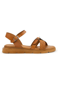 Genuine Leather Women's Sandal DG6054 Tobacco