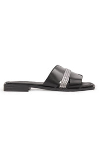 Genuine Leather Women's Slipper DG6059 Black