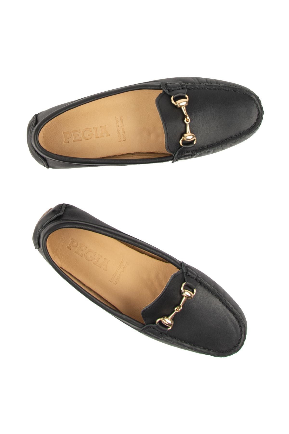 Hakiki Deri Kadın Tokalı Loafer 700913 Siyah