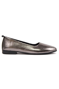 Genuine Leather Classic Ballet Flat DG6050 Platinum