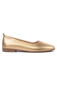 Genuine Leather Classic Ballet Flat DG6050 Gold